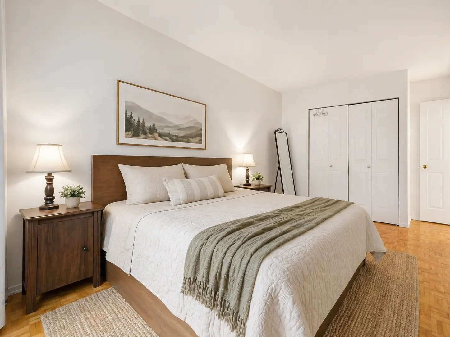 Primary bedroom second angle at 1490 Saint-Jacques Montreal